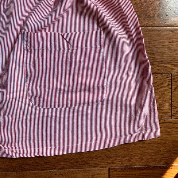 Red & White Retro-Style Cotton Summer Dress - Picture 4 of 9